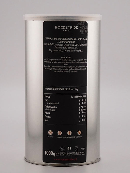 Rocketride Kakao – Feine Trinkschokolade - 1000g
